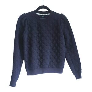 Tuckernuck Navy Quilted Sweatshirt